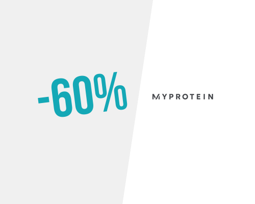 Jusqu&rsquo;à 60% de réduction sur tout + 20% extra chez Myprotein