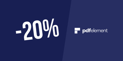 Exclusif ! 20% de réduction sur PDFelement 8 Pro pour Windows — Licence à vie