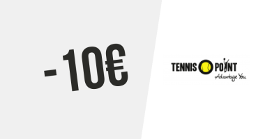 10€ de réduction chez Tennis Point — Inscris-toi à la newsletter