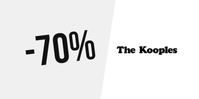 Outlet ! Jusqu’à -70% de réduction chez The Kooples